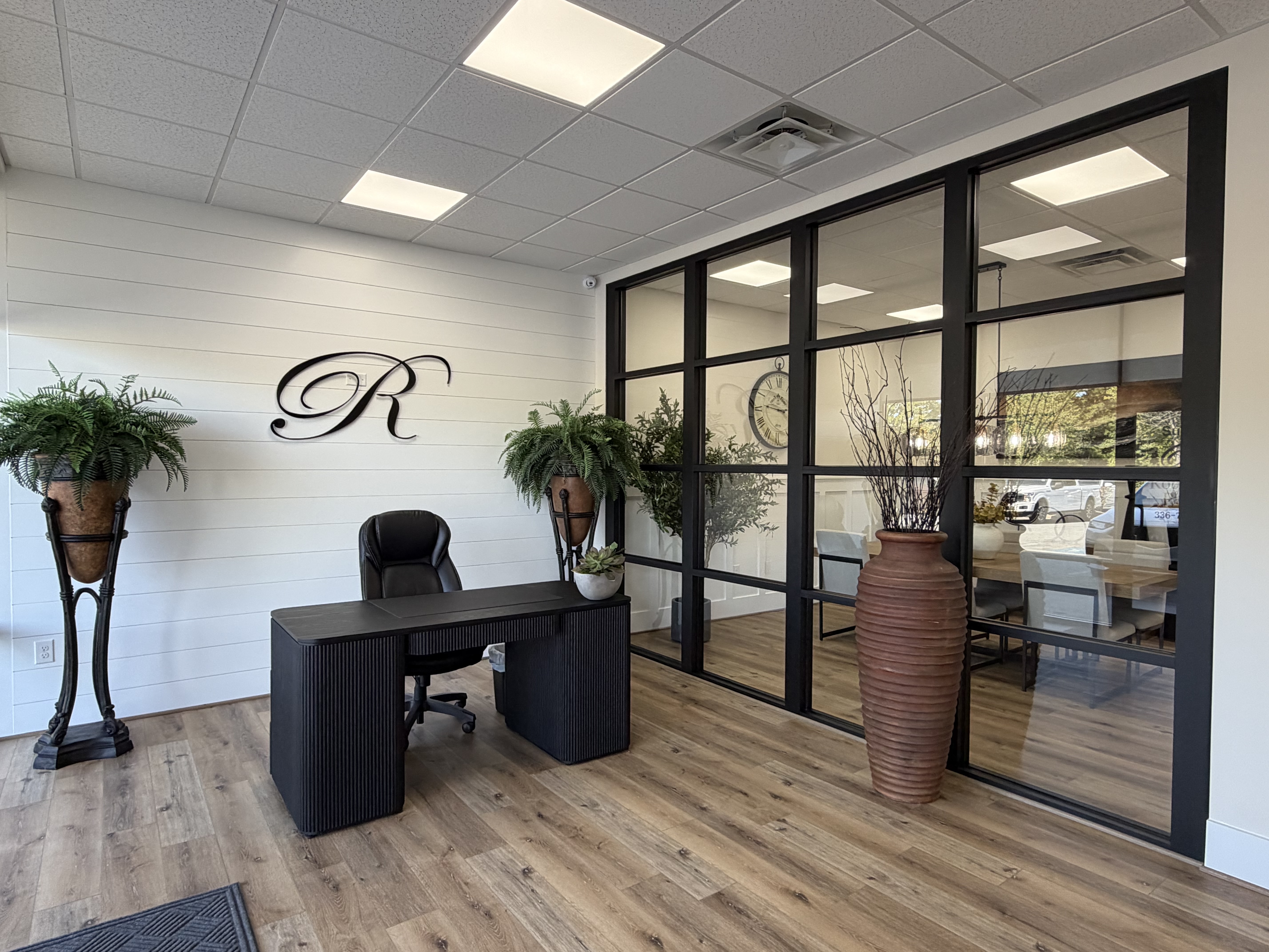 Robertson Realty new office reception area